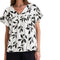 Blusa de Lino Estampada Manga Corta - Casual y Cómoda