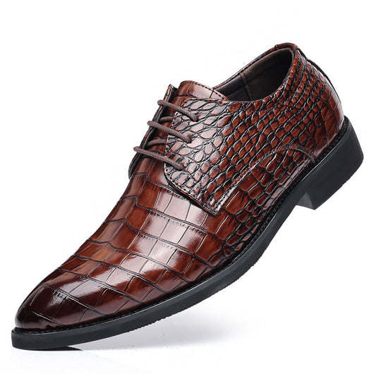 Zapatos de Cuero Inglés Grano Pez para Hombre - Estilo Business Casual - Image 7