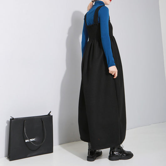 Pantalón Ancho Plisado con Tirantes Ajustables - Diseño Oversize Primavera Verano - Image 11