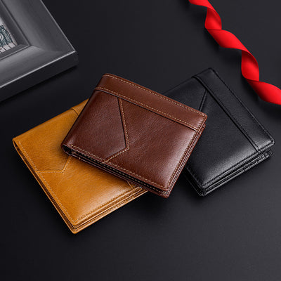 Cartera de Cuero Retro Antirrobo con Protección RFID para Hombre - Image 13