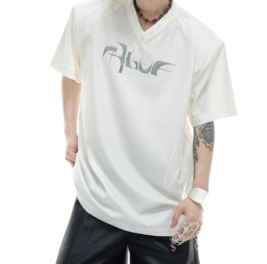 Playera de Manga Corta con Costuras Deconstruidas y Textura Nivelada - Image 6
