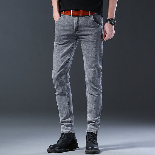 Jeans Casuales Elásticos de Cintura Media para Hombre - Image 6