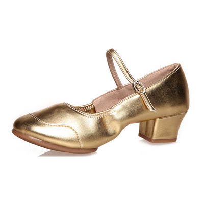 Zapatos de Danza Cuadrada con Suela Reforzada y Amortiguación Superior - Image 8