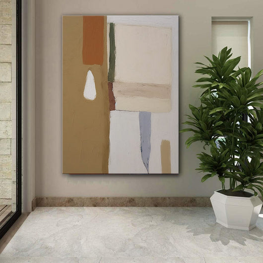 Cuadro Abstracto Minimalista Morandi - Pintura al Óleo Artesanal sin Marco - Image 4