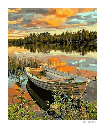 Kit de Pintura al Óleo Digital - Paisaje con Flores - Image 12
