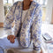 Chaqueta de Algodón Estampada Suelta y Ligera