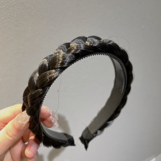 Diadema Trenzada de Tela Hecha a Mano Estilo Espiga para el Cabello - Image 2