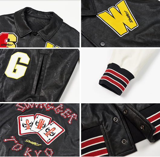 Chaqueta de Cuero para Hombre con Parches de Estilo - Image 12
