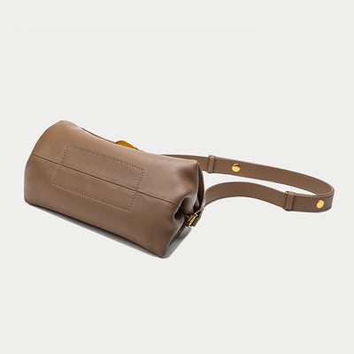 Bolso Mensajero de Cuero Genuino - Diseño Minimalista y Versátil