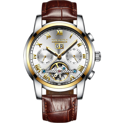 Reloj Automático Mecánico Hueco Luminoso Resistente al Agua para Hombre - Image 15
