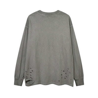 Playera Hombre Desgarrada Primavera Otoño - Image 13