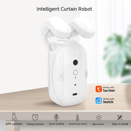 Cortina Inteligente Motorizada con Control WiFi y Asistente de Hogar