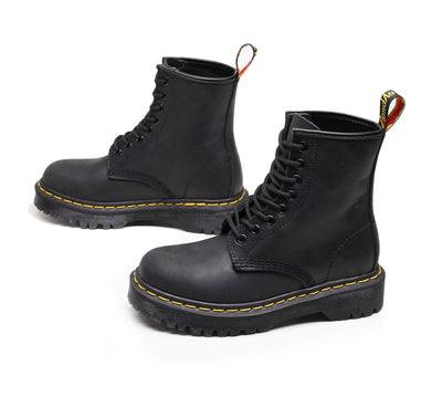 Botas Motociclista de Cuero Genuino Estilo Británico para Mujer - Image 11