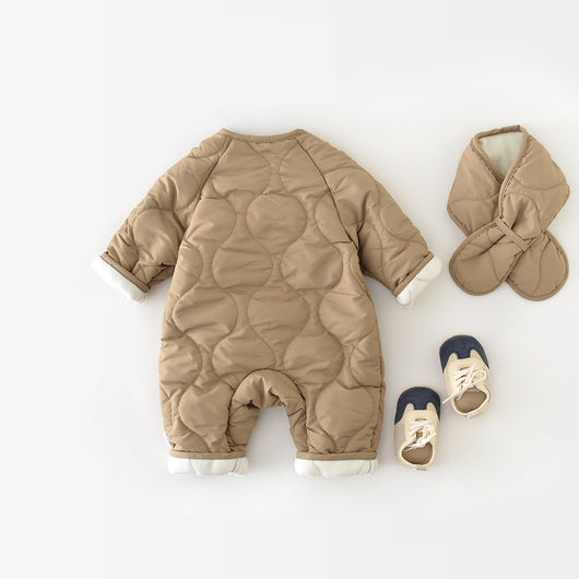 Mameluco Acolchado para Bebé con Forro Polar - Calidez para Otoño e Invierno - Image 6