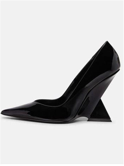 Zapatos de Tacón Grueso Charol Punta Fina - Elegancia Moderna para Verano - Image 5