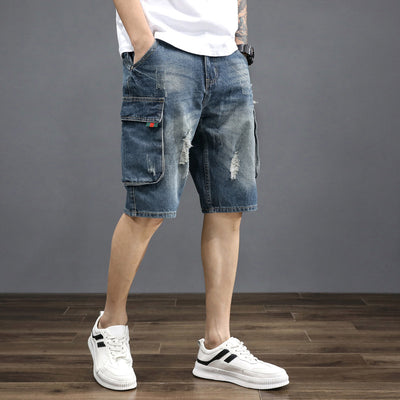 Shorts de Mezclilla Ligera para Hombre - Comodidad de Verano - Image 7