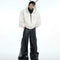 Suéter Hoodie Casual con Costuras Decorativas