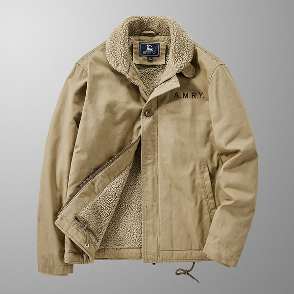Chaqueta de Lana Acolchada con Cashmira para Hombre
