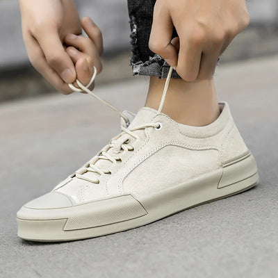 Zapatos Casuales Retro de Cuero Frosted para Hombre - Estilo Urbano Clásico - Image 7