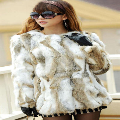 Abrigo de Invierno Premium en Piel y Conejo - Image 3