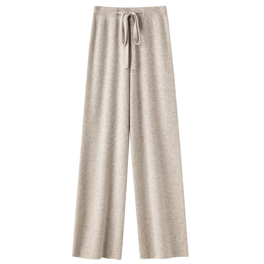 Pantalón Ancho de Lana Pura Cintura Media con Efecto Adelgazante - Image 6