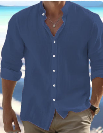 Camisa de Lino para Hombre - Diseño Fresco para Playa y Verano - Image 8
