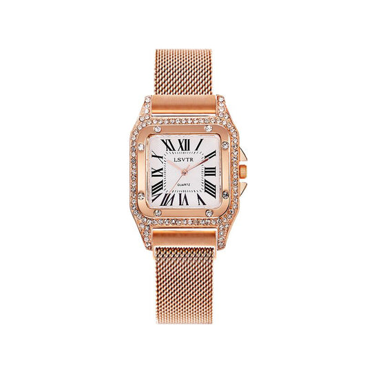 Reloj Cuadrado con Cristales Brillantes para Mujer - Image 9