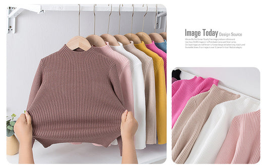 Suéter Infantil Cuello Alto Tejido Acogedor - Image 18
