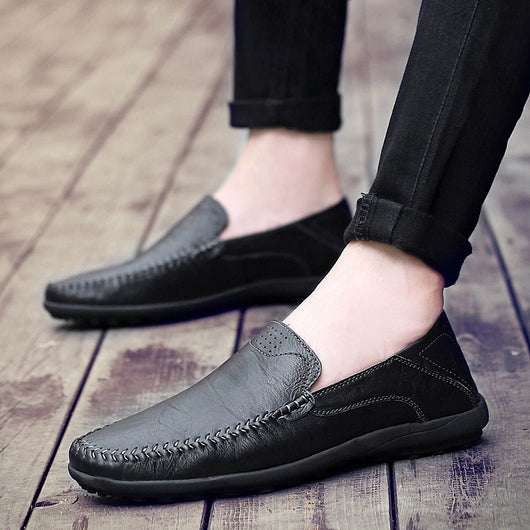 Zapatos Casuales de Cuero para Hombre Talla Grande - Mocasines Cómodos - Image 13