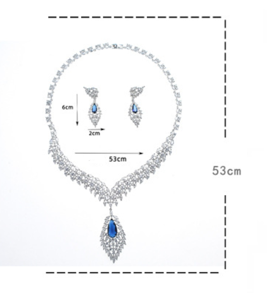 Conjunto de Aretes y Collar con Alas de Circón - Elegancia y Temperamento - Image 7
