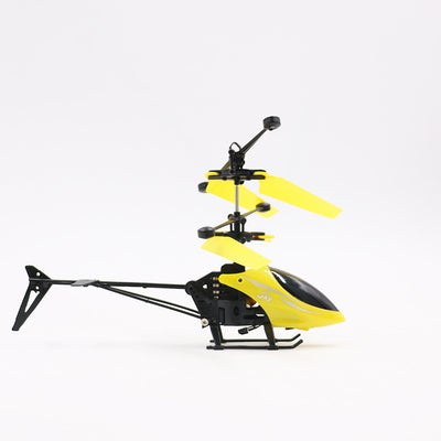 Red and black RC suspension induction helicopter toy with red main rotor blades and black tail rotor. - Image 6