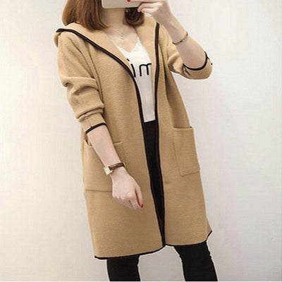 Abrigo Cardigan Trench de Largo Medio para Mujer - Image 13