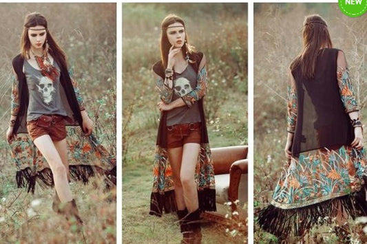 Kimono Bohemio con Borlas