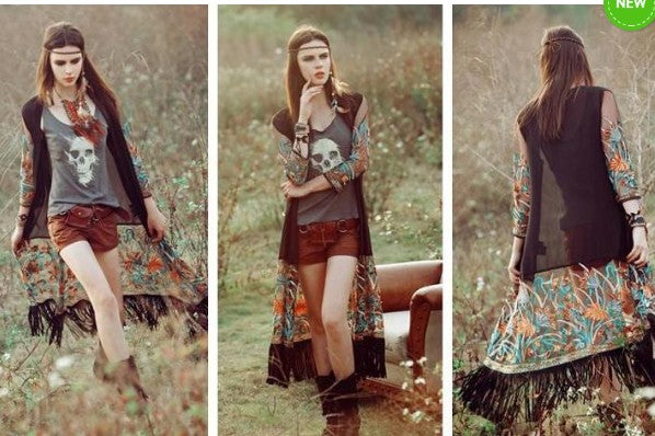 Kimono Bohemio con Borlas