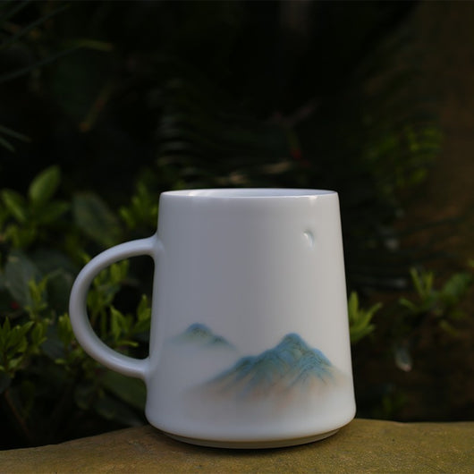 Taza Cerámica Río y Montaña Verde - Image 4