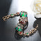 Pulsera Dorada Antigua de Resina Ruby con Oro Puro