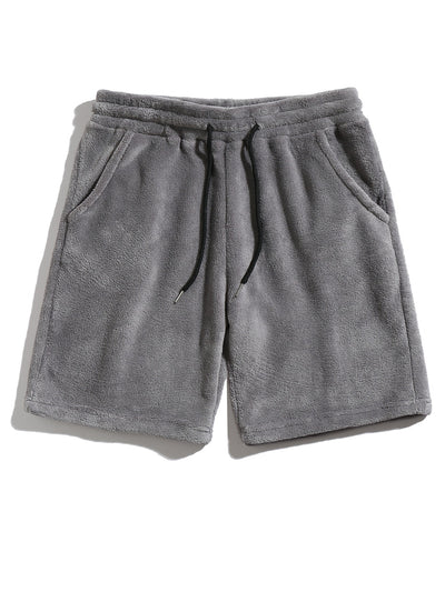 Conjunto de Sudadera con Capucha y Shorts en Fleece Coral para Hombre Talla Grande - Image 27