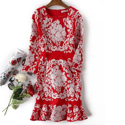 Vestido Ajustado con Falda Sirena