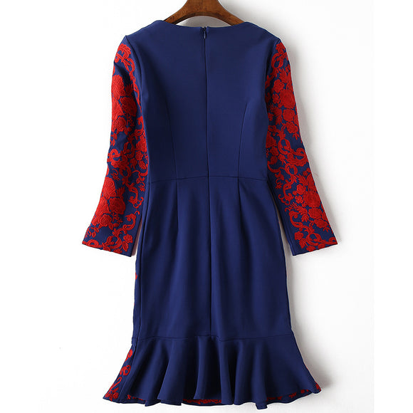 Vestido Ajustado con Falda Sirena