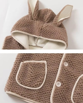 Chaleco con Capucha de Lana de Cordero - Abrigo Elegante y Versátil - Image 18