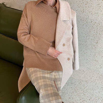 Suéter Elástico Oversize Básico para Hombre y Mujer - Image 5