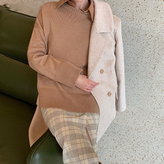Suéter Elástico Oversize Básico para Hombre y Mujer - Image 5