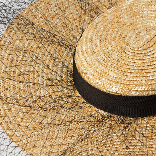 Sombrero de Paja Ligero Ala Ancha con Malla - Image 5