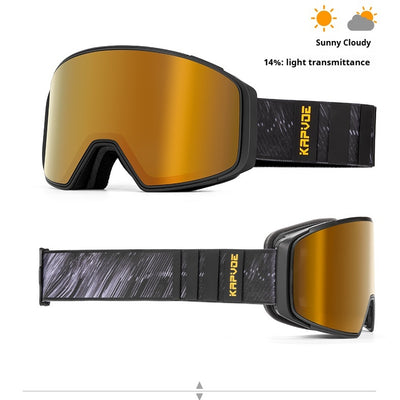 Gafas de Espejo Deportivas Antideslizantes de Doble Capa para Nieve - Image 14
