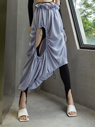 Leggings Geométricos Calados de Diseño Irregular - Image 6