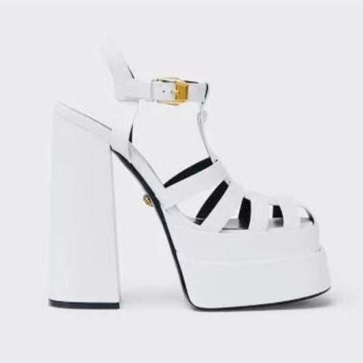 Sandalias Romanas Trenzadas de Tacón Alto para Mujer - Image 8