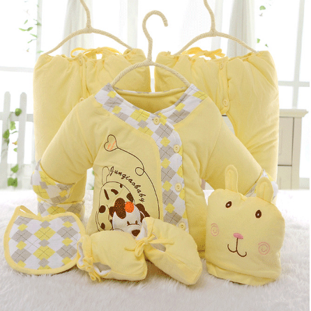 Conjunto de 6 Piezas Abrigo Acolchado Invierno para Bebé Recién Nacido - Diseño Perrito BD201 - Image 6