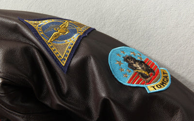 Chaqueta de Cuero para Motociclista con Bordados Artesanales - Image 5