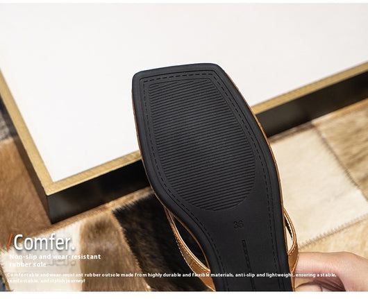 Sandalias Estilo Francés con Tacón Gatito y Punta Cuadrada para Mujer - Image 25