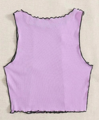 Chaleco Tejido Colorblock con Rayas Laterales para Mujer - Image 22